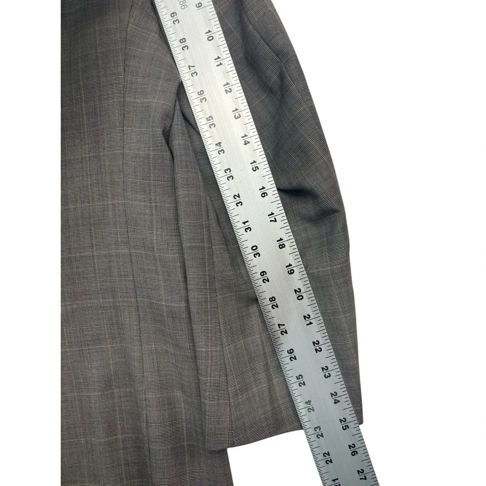 Jos A Bank 40R 34x32‎ Black White Glen Plaid 2pc Pant Suit Signature Collection